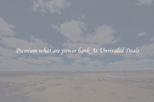 Premium what are power bank At Unrivaled Deals