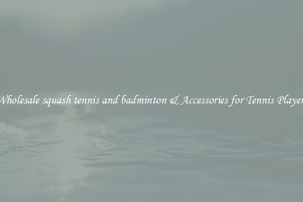 Wholesale squash tennis and badminton & Accessories for Tennis Players