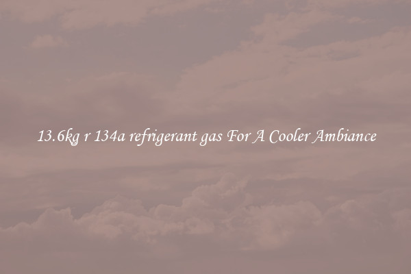 13.6kg r 134a refrigerant gas For A Cooler Ambiance