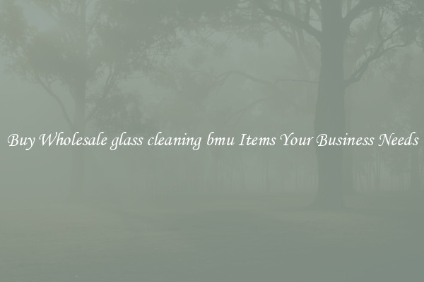 Buy Wholesale glass cleaning bmu Items Your Business Needs