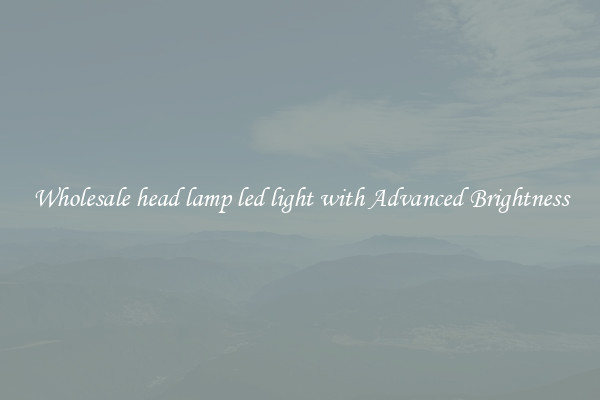 Wholesale head lamp led light with Advanced Brightness