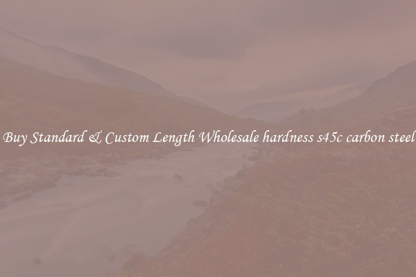 Buy Standard & Custom Length Wholesale hardness s45c carbon steel