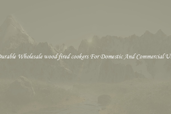 Durable Wholesale wood fired cookers For Domestic And Commercial Use
