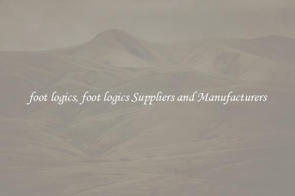 foot logics, foot logics Suppliers and Manufacturers